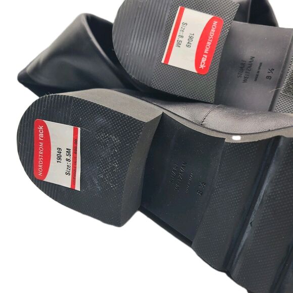 STUART WEITZMAN BOOTS 5050 ALINA CITY Over THE Knee Leather Black size 8.5 NEW - Picture 11 of 12